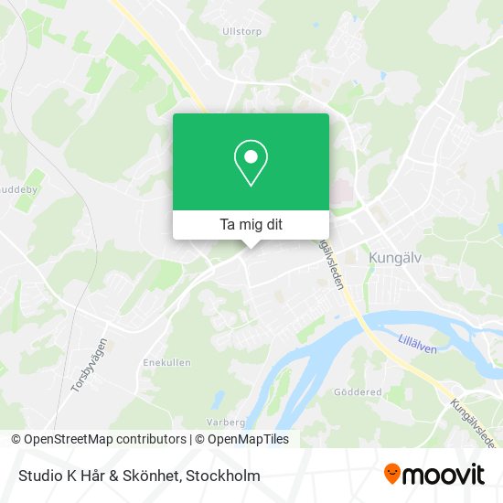 Studio K Hår & Skönhet karta