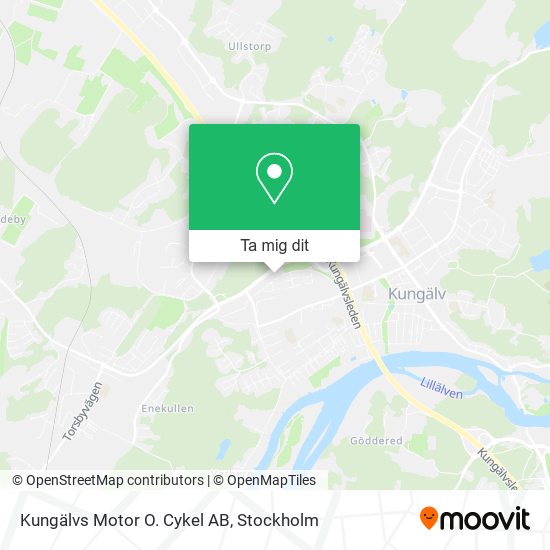 Kungälvs Motor O. Cykel AB karta