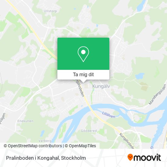 Pralinboden i Kongahal karta