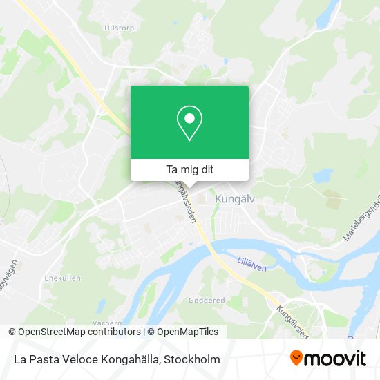 La Pasta Veloce Kongahälla karta