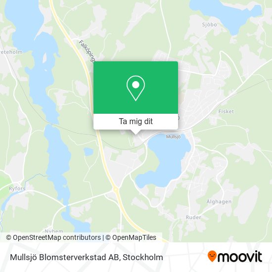 Mullsjö Blomsterverkstad AB karta