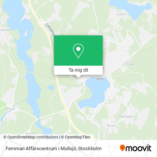 Femman Affärscentrum i Mullsjö karta