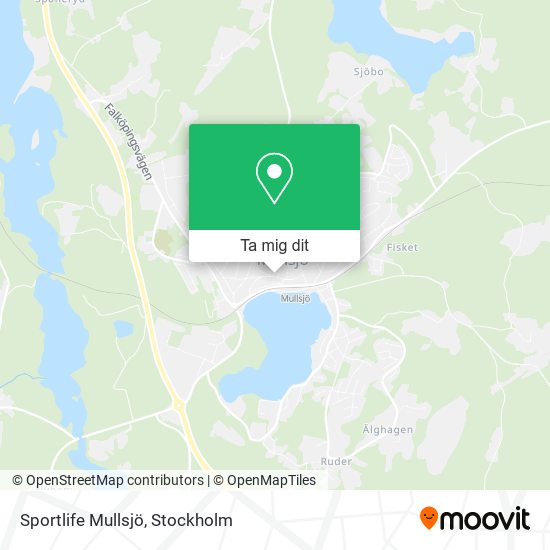 Sportlife Mullsjö karta