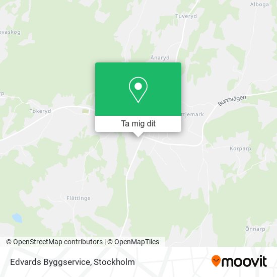 Edvards Byggservice karta