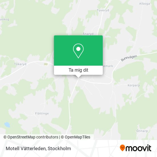 Motell Vätterleden karta