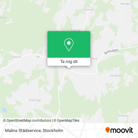 Malins Städservice karta