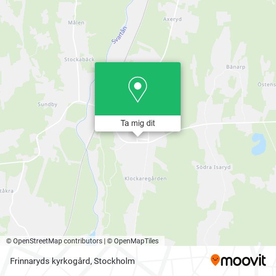 Frinnaryds kyrkogård karta