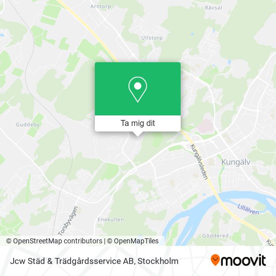 Jcw Städ & Trädgårdsservice AB karta