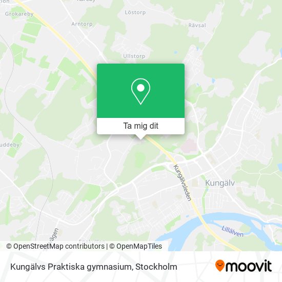 Kungälvs Praktiska gymnasium karta