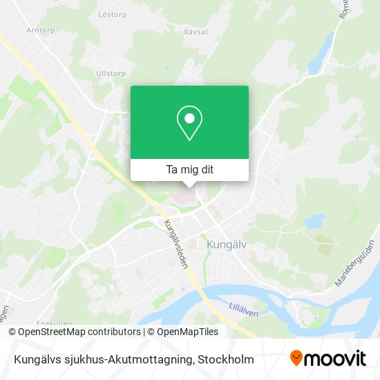 Kungälvs sjukhus-Akutmottagning karta