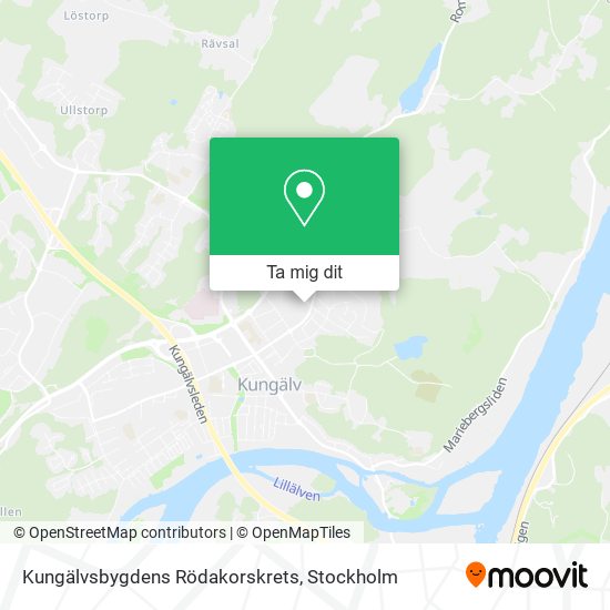 Kungälvsbygdens Rödakorskrets karta