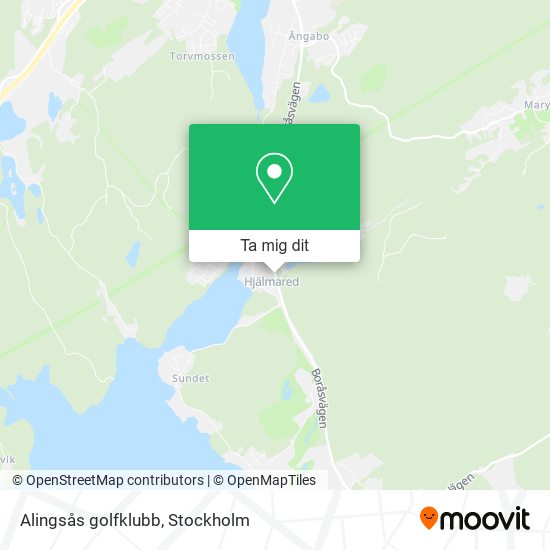 Alingsås golfklubb karta