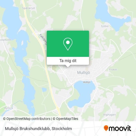 Mullsjö Brukshundklubb karta