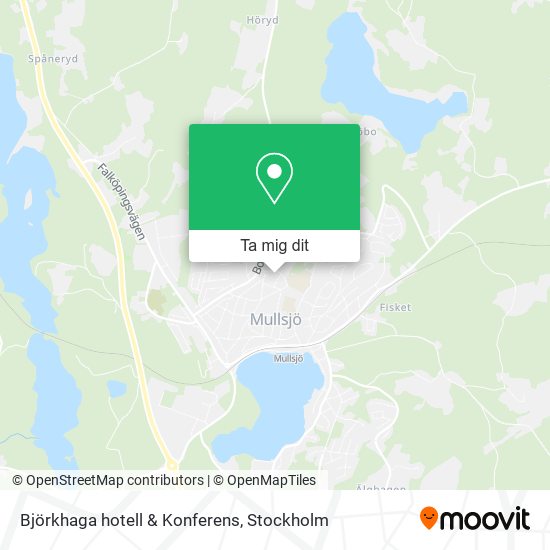 Björkhaga hotell & Konferens karta