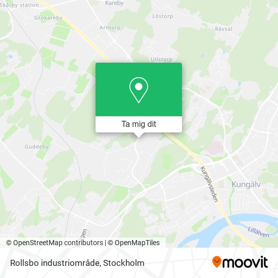 Rollsbo industriområde karta