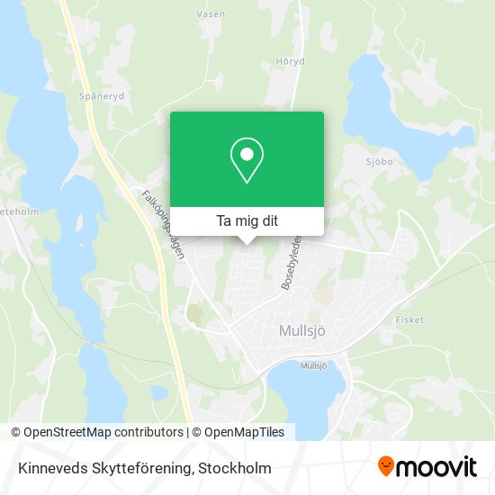 Kinneveds Skytteförening karta