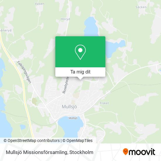 Mullsjö Missionsförsamling karta