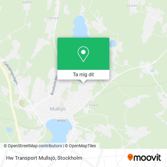 Hw Transport Mullsjö karta