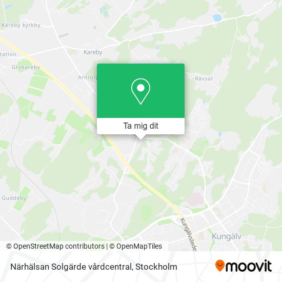 Närhälsan Solgärde vårdcentral karta