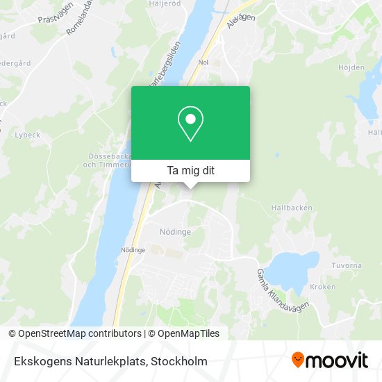 Ekskogens Naturlekplats karta