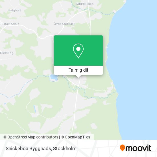Snickeboa Byggnads karta