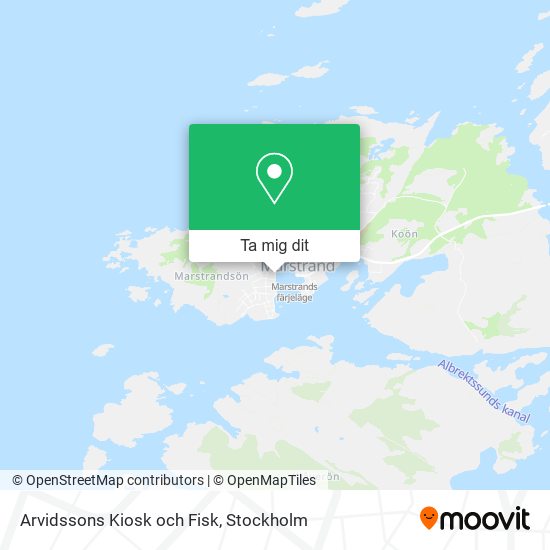 Arvidssons Kiosk och Fisk karta
