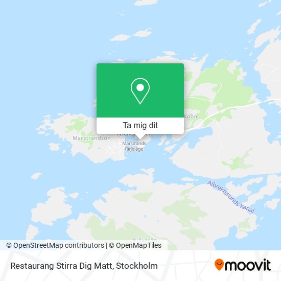 Restaurang Stirra Dig Matt karta