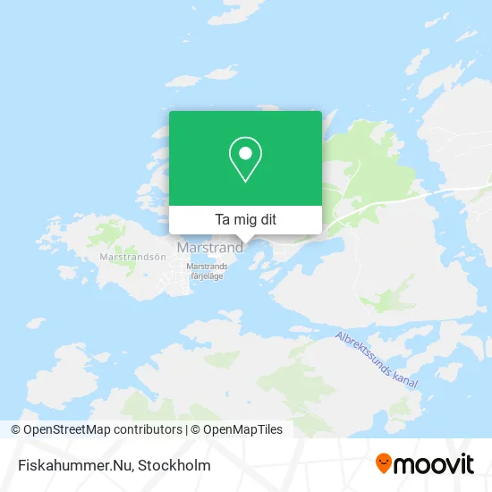 Fiskahummer.Nu karta