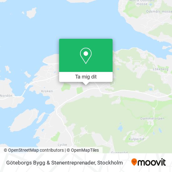 Göteborgs Bygg & Stenentreprenader karta