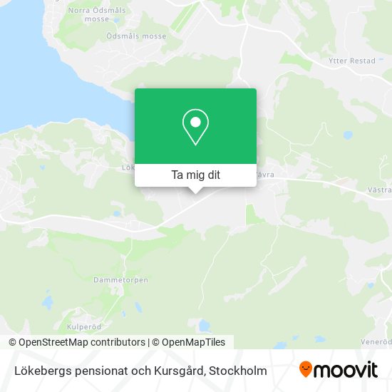 Lökebergs pensionat och Kursgård karta