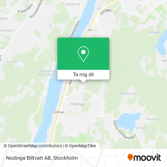 Nodinge Biltvatt AB karta