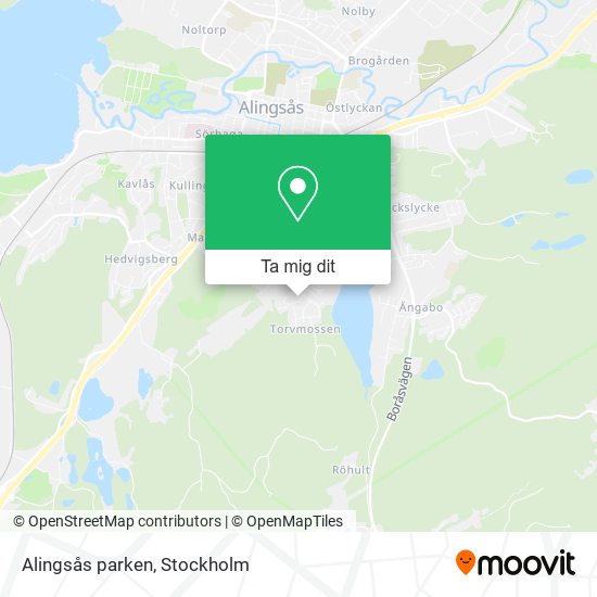 Alingsås parken karta