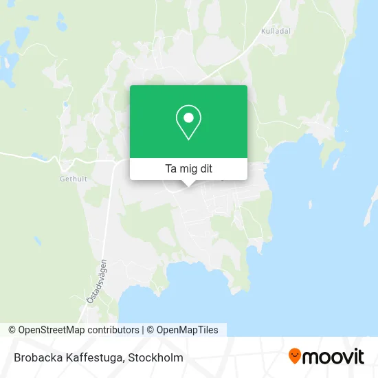 Brobacka Kaffestuga karta