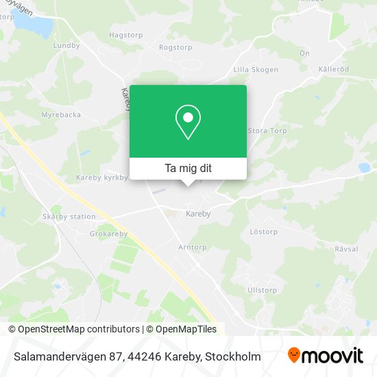 Salamandervägen 87, 44246 Kareby karta