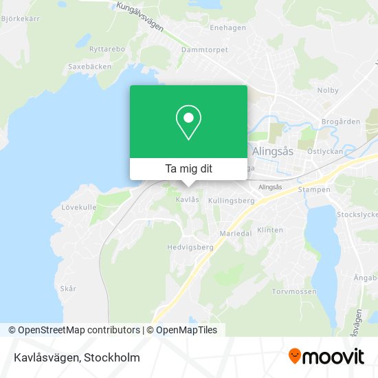 Kavlåsvägen karta