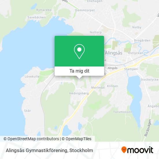 Alingsås Gymnastikförening karta