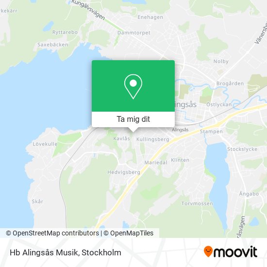 Hb Alingsås Musik karta