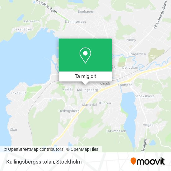 Kullingsbergsskolan karta