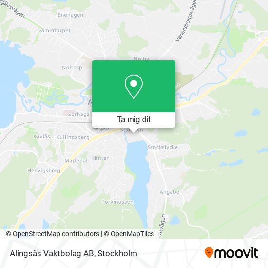 Alingsås Vaktbolag AB karta