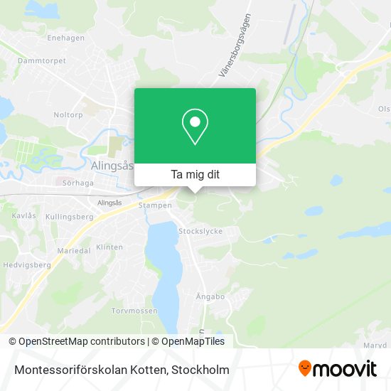 Montessoriförskolan Kotten karta