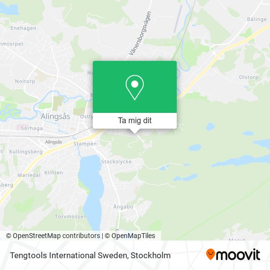 Tengtools International Sweden karta