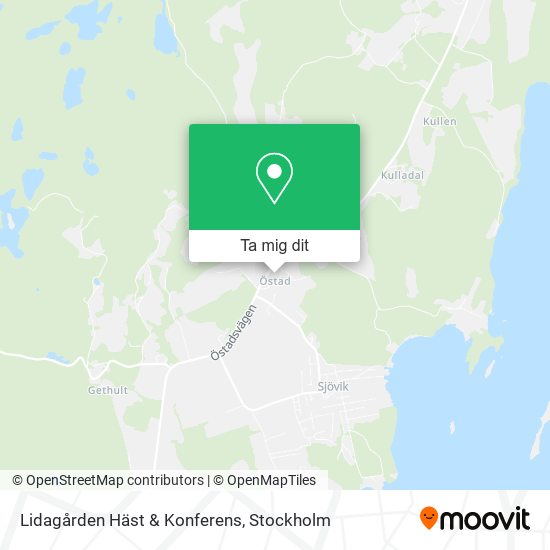 Lidagården Häst & Konferens karta