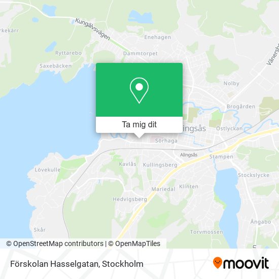 Förskolan Hasselgatan karta