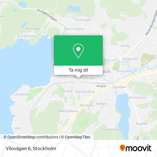 Vilovägen 6 karta