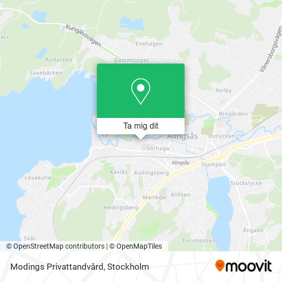 Modings Privattandvård karta