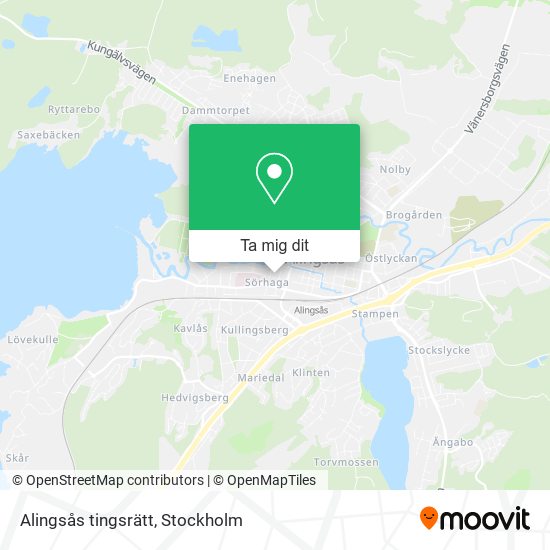 Alingsås tingsrätt karta