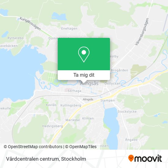 Vårdcentralen centrum karta