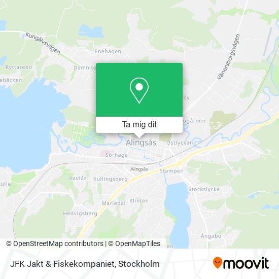JFK Jakt & Fiskekompaniet karta