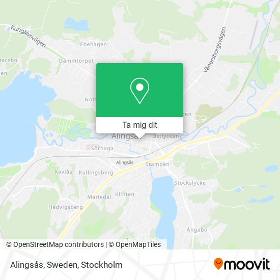 Alingsås, Sweden karta