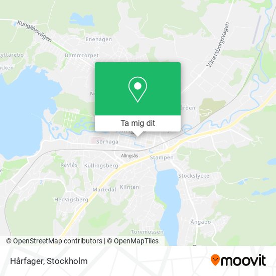 Hårfager karta